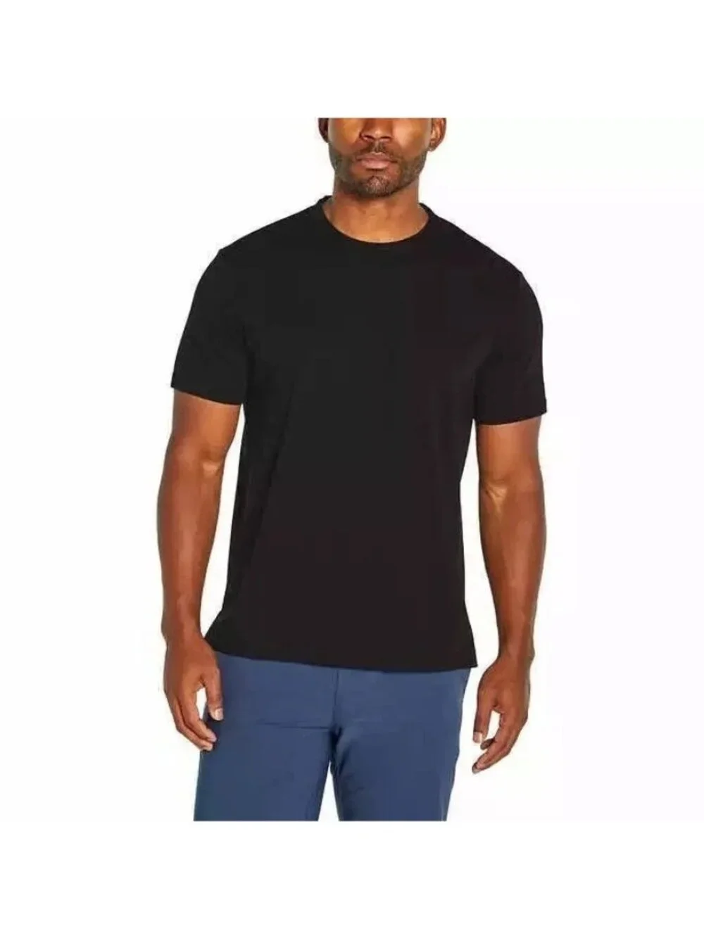 NWOT Banana Republic Men's XL Essential Tee Black 95% Cotton Spandex